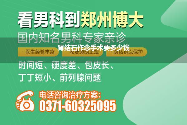 结石手术需要多少钱_肾结石必须要开刀疗养吗如若作念手术要花多少钱