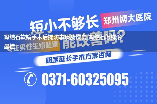 肾结石软镜手术后提防事项及饮食_肾结石怎样治最佳